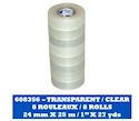 Bandă adezivă pentru tibie Blue Sports  Clear Poly Shin Pad Tape 24 mm x 25 m 8-Pack