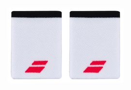 Banderole Babolat Logo Jumbo Wristband White/Strike Red