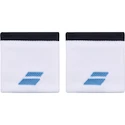 Banderole Babolat  Logo Wristband White/Drive Blue