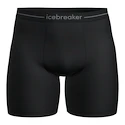 Boxeri pentru bărbați Icebreaker Merino Anatomica Long Boxers Black