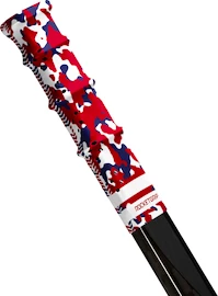 Capac de capăt pentru crosa de hochei RocketGrip Hole Camo Grip Blue/Red