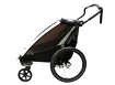 Cărucior pentru copii Thule Chariot Lite double Aluminum/Agave