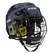 Cască de hochei CCM Tacks 210 Combo Dark Blue Senior