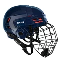 Cască de hochei CCM Tacks 70 Combo Navy  Senior