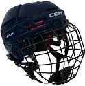 Cască de hochei CCM Tacks 70 Combo Navy  Senior