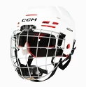 Cască de hochei CCM Tacks 70 Combo White Youth