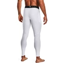 Colanți pentru bărbați Under Armour HeatGear Leggings White