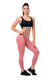 Colanți pentru femei Nebbia Hero Squat scrunch butt leggings old rose