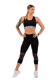 Colanți pentru femei Nebbia High-Waist ¾ Length Sporty Leggings 406 black