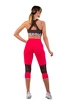 Colanți pentru femei Nebbia  High-Waist ¾ Length Sporty Leggings 406 pink