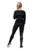 Colanți pentru femei Nebbia Intense Gold Print leggings 827 black