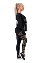 Colanți pentru femei Nebbia Intense Gold Print leggings 827 black