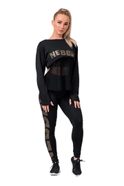 Colanți pentru femei Nebbia Intense Gold Print leggings 827 black