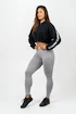 Colanți pentru femei Nebbia LEG DAYS GOALS High Waisted Leggings grey