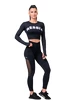 Colanți pentru femei Nebbia  Mesh leggings high waist black