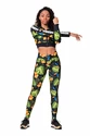 Colanți pentru femei Nebbia Ocean Selected High-waist performance leggings 567 jungle green