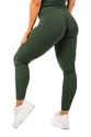 Colanți pentru femei Nebbia  Organic Cotton Ribbed High Waist Leggings 405 dark green