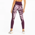 Colanți pentru femei Puma  Run 5K Graphic High Waist 7/8 Tight Grape Wine