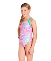 Costum de baie pentru fete Speedo  Orbit Groove Allover Thinstrap Crossback