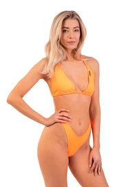 Costume de baie pentru femei Nebbia Classic Triangle Bikini Top 451 Orange Neon