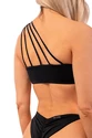 Costume de baie pentru femei Nebbia  One Shoulder Bandeau Bikini Top 448 Black