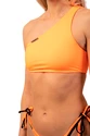 Costume de baie pentru femei Nebbia  One Shoulder Bandeau Bikini Top 449 Orange Neon