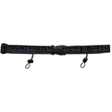 Curea de alergare Nathan  Race Number Nutrition Waistbelt Black/Refletive