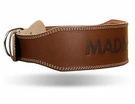 Cureaua de fitness MadMax Opasek celokožený full leather MFB246 hnědý