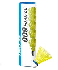 Fluturași de badminton Yonex Mavis 600 Yellow (6 Pack)