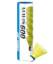 Fluturași de badminton Yonex  Mavis 600 Yellow (6 Pack)  dungă roșie (până la 14°C)