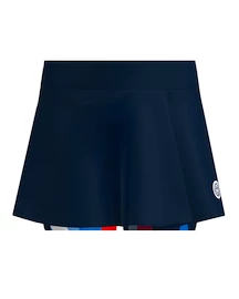 Fustă pentru femei BIDI BADU  New York 2024 Printed Wavy Skort Dark Blue/Red