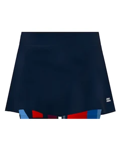 Fustă pentru femei BIDI BADU  New York 2024 Printed Wavy Skort Dark Blue/Red M