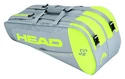 Geantă pentru rachete Head  Core Combi 6R Grey/Neon Yellow