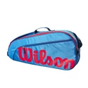 Geantă pentru rachete pentru copii Wilson  Junior 3 Pack Blue/Orange