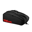 Geantă pentru rachete Wilson  Clash V3 15PK Racquet Bag Black/Infrared