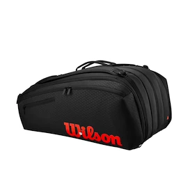 Geantă pentru rachete Wilson Clash V3 15PK Racquet Bag Black/Infrared