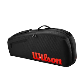 Geantă pentru rachete Wilson Clash V3 3PK Racquet Bag Black/Infrared