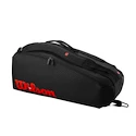 Geantă pentru rachete Wilson  Clash V3 6PK Racquet Bag Black/Infrared