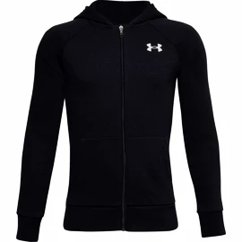 Hanorac pentru băieți Under Armour RIVAL COTTON FZ HOODIE black