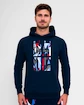 Hanorac pentru bărbați BIDI BADU  New York 2024 Logo Chill Hoody Dark Blue/Red