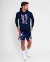 Hanorac pentru bărbați BIDI BADU  New York 2024 Logo Chill Hoody Dark Blue/Red