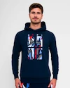 Hanorac pentru bărbați BIDI BADU  New York 2024 Logo Chill Hoody Dark Blue/Red