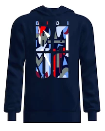 Hanorac pentru bărbați BIDI BADU New York 2024 Logo Chill Hoody Dark Blue/Red