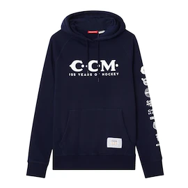 Hanorac pentru bărbați CCM 125 Anniversary Hoodie Navy