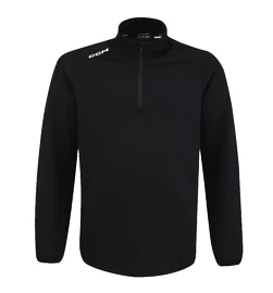 Hanorac pentru bărbați CCM LOCKER ROOM FLEECE 1/4 ZIP Black