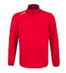 Hanorac pentru bărbați CCM  LOCKER ROOM FLEECE 1/4 ZIP Red L