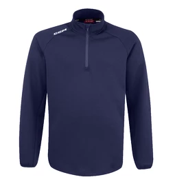 Hanorac pentru bărbați CCM LOCKER ROOM FLEECE 1/4 ZIP True Navy