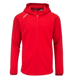 Hanorac pentru bărbați CCM LOCKER ROOM FLEECE FULL ZIP HOODIE Red