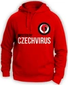 Hanorac pentru bărbați Czech Virus  Unisex Red