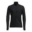 Hanorac pentru bărbați Icebreaker Merino 260 Quantum IV LS Zip Black